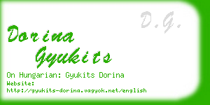 dorina gyukits business card